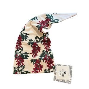 NWT Kate Quinn Garnet Wisteria Gnome Hat Bamboo 0-3m